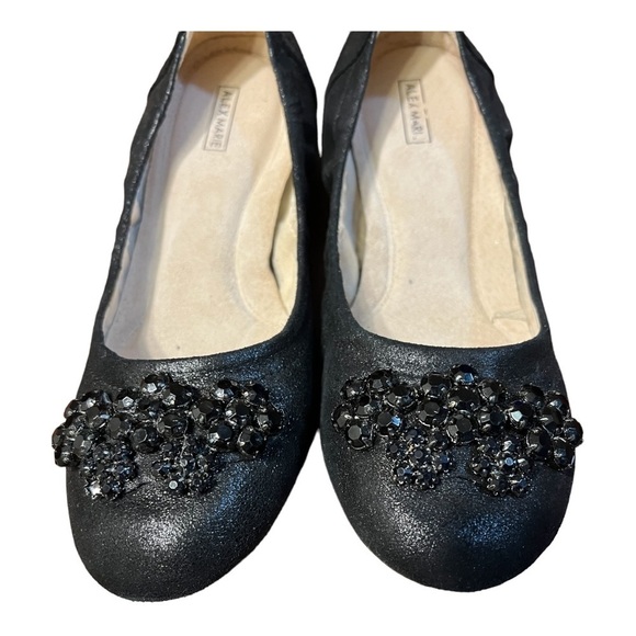 Alex Marie Black Leather Ballet Shoes Size 8.5M - Picture 8 of 9